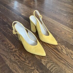 Nasty Gal yellow heels size 39